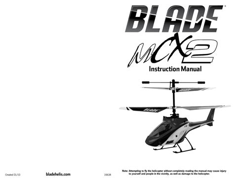 Blade mCX2 BNF User Manual PDF